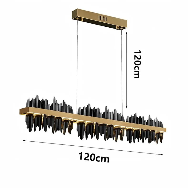 Nocturne Crest Linear Pendant Light
