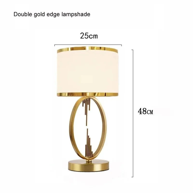 Luxe Gold Oval Table Lamp
