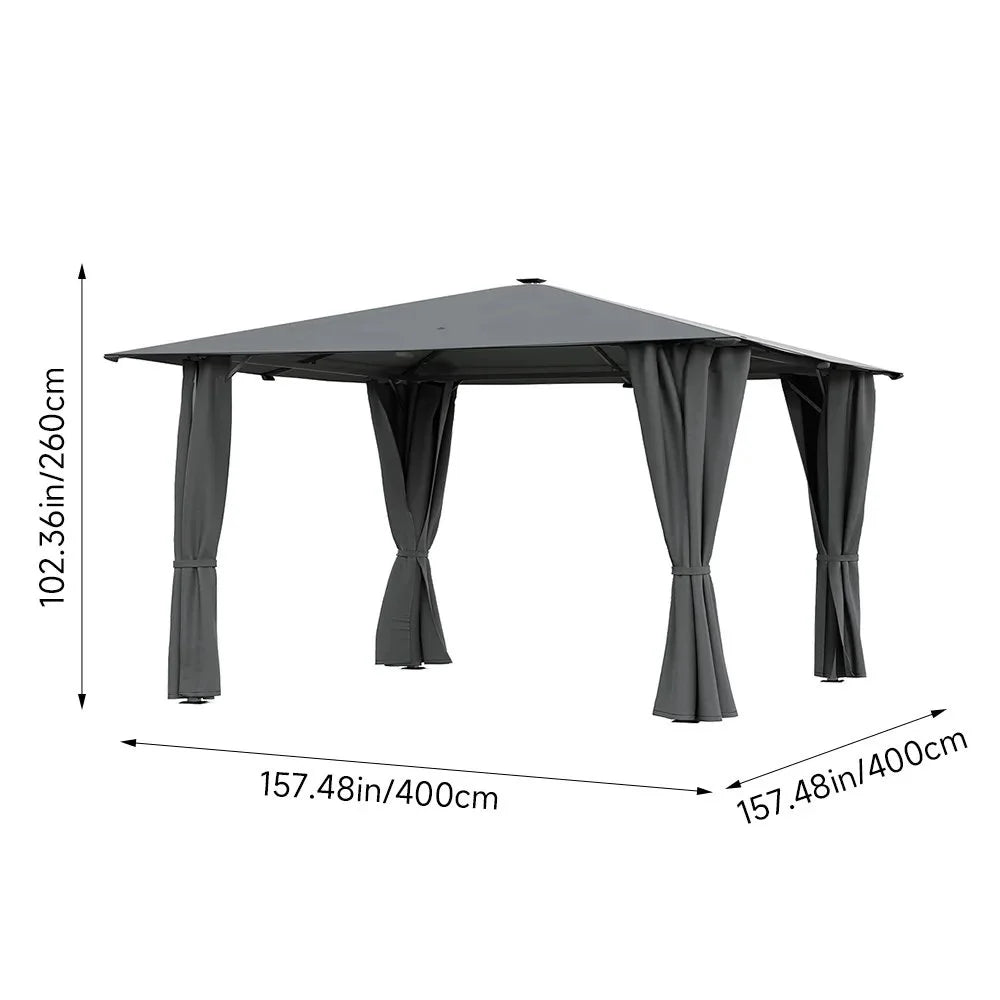 Luxe Haven Solar LED Gazebo