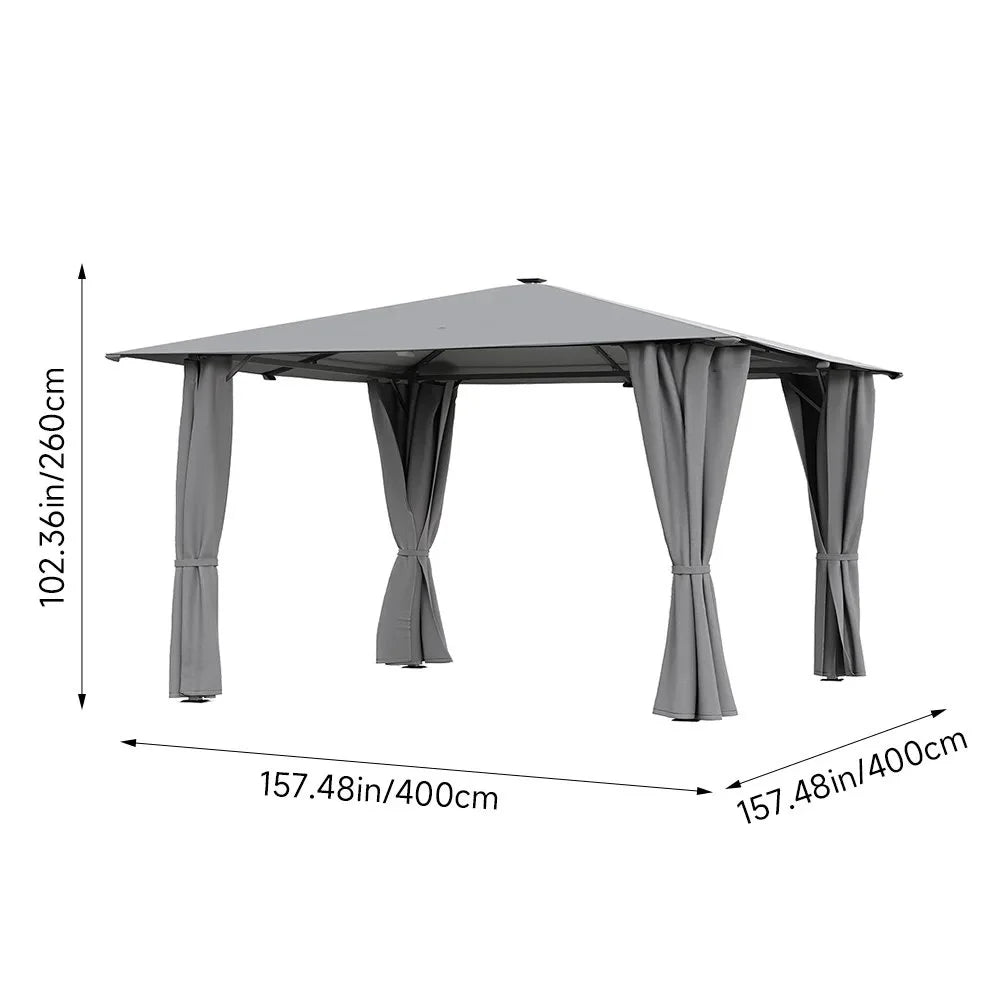 Luxe Haven Solar LED Gazebo