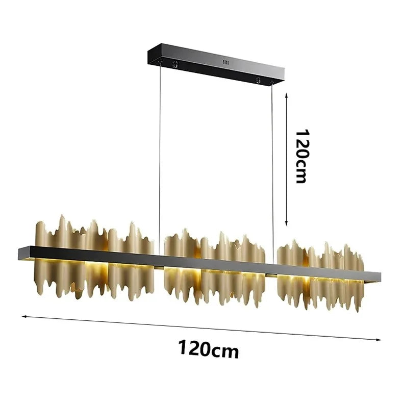 Nocturne Crest Linear Pendant Light