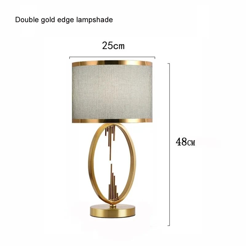 Luxe Gold Oval Table Lamp