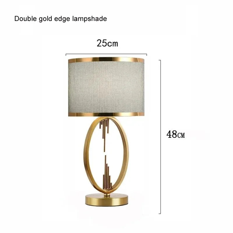 Luxe Gold Oval Table Lamp