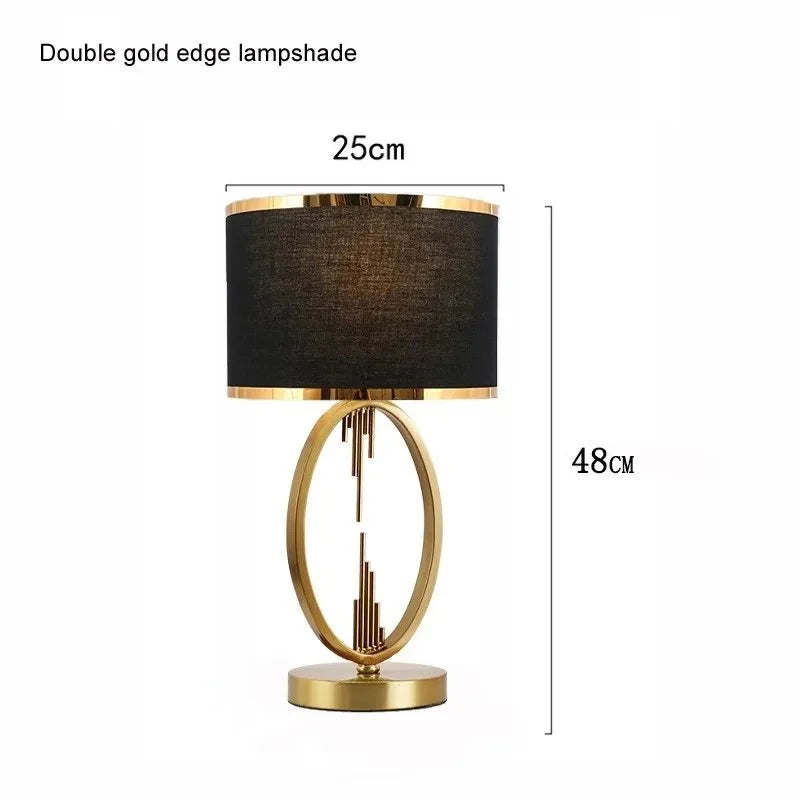 Luxe Gold Oval Table Lamp