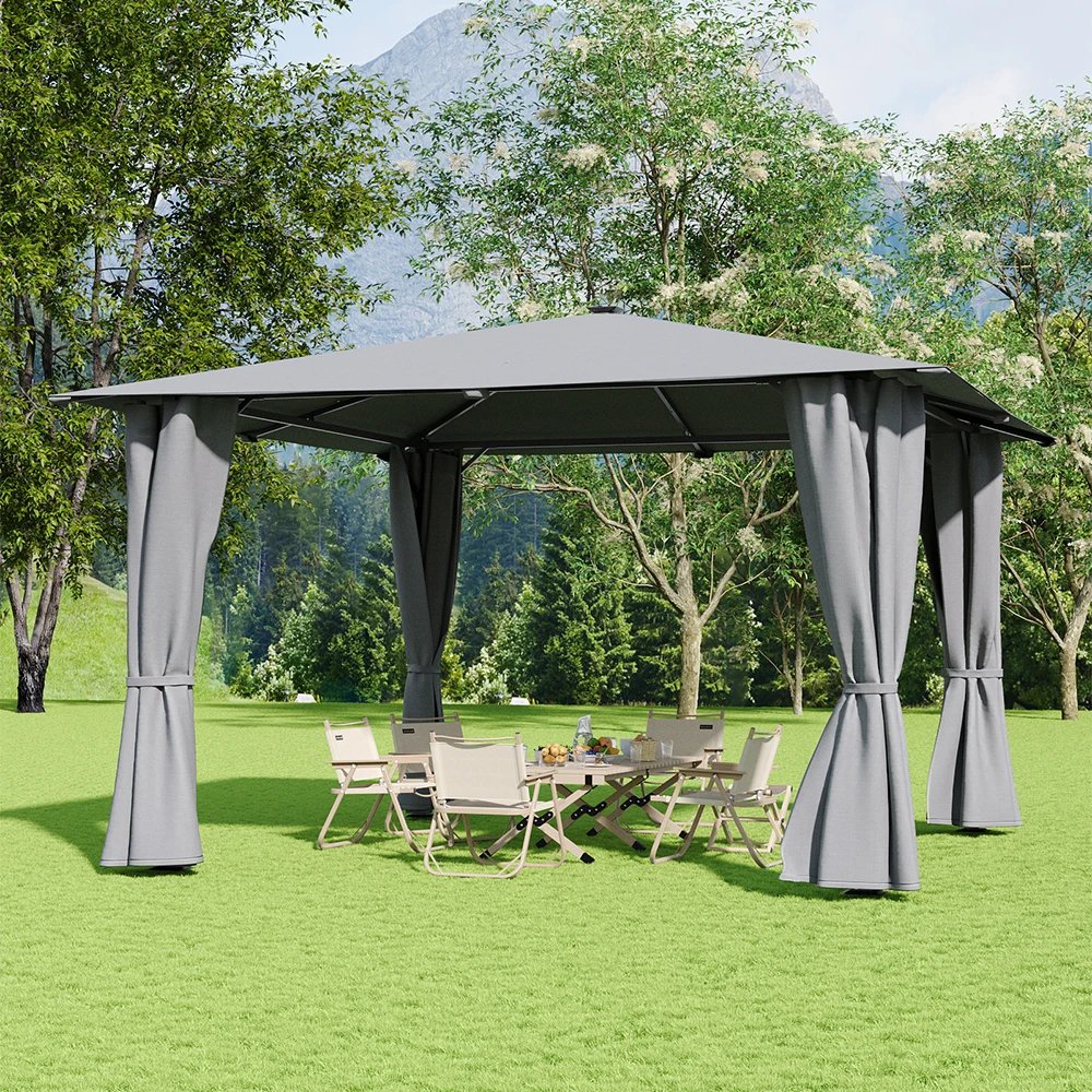 Luxe Haven Solar LED Gazebo