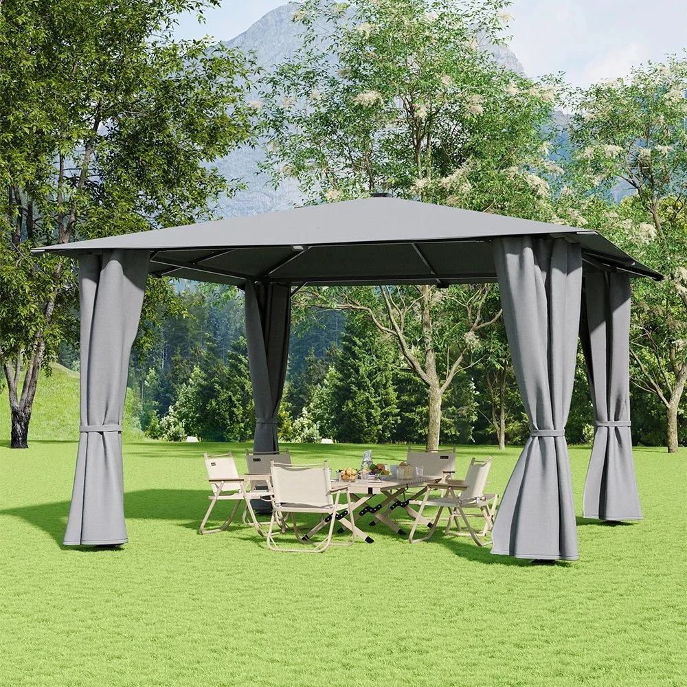 Luxe Haven Solar LED Gazebo
