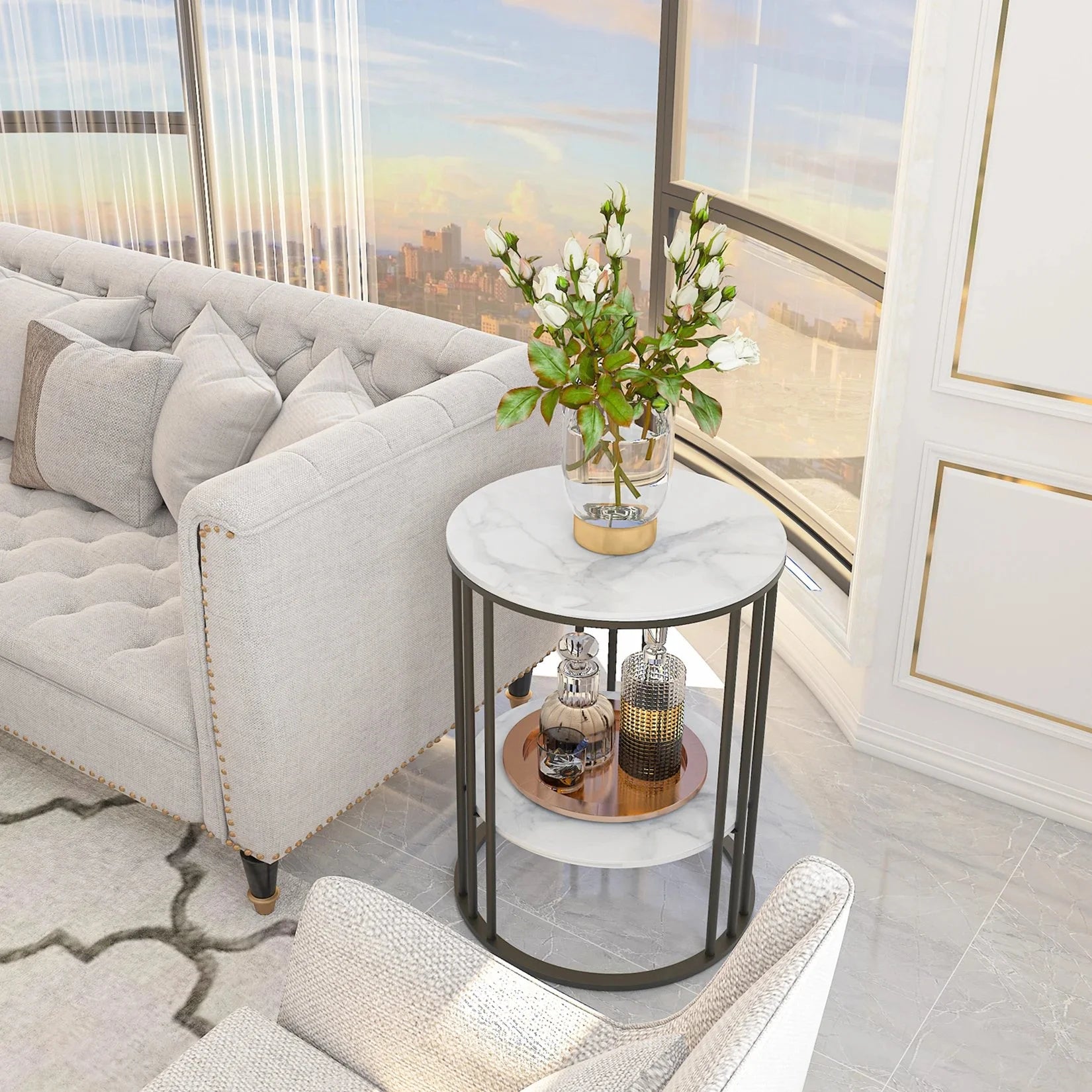 Aureon Round Side Table