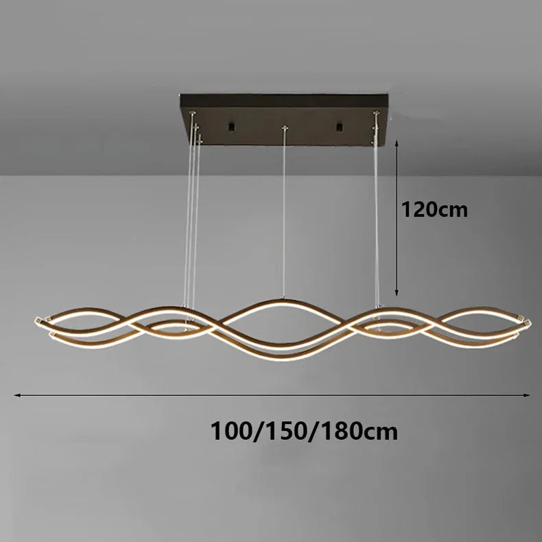 Luminara Three Wave LED Pendant Light