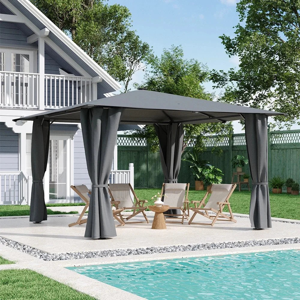 Luxe Haven Solar LED Gazebo
