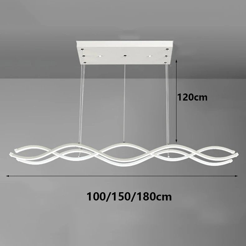 Luminara Three Wave LED Pendant Light
