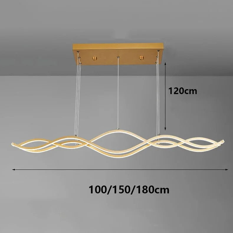 Luminara Three Wave LED Pendant Light