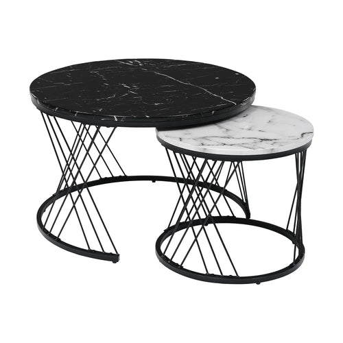 Luna Marble Coffee Table Set | Luxury Marble Furniture UK