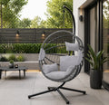 Luxe Hanging Egg Chair Grey