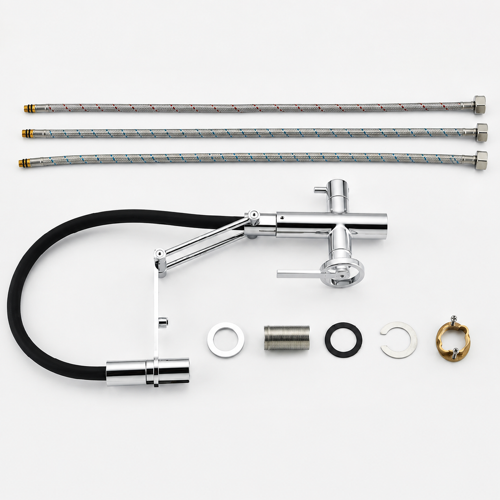 The Kensington Pull-Out Kitchen Mixer Tap Chrome