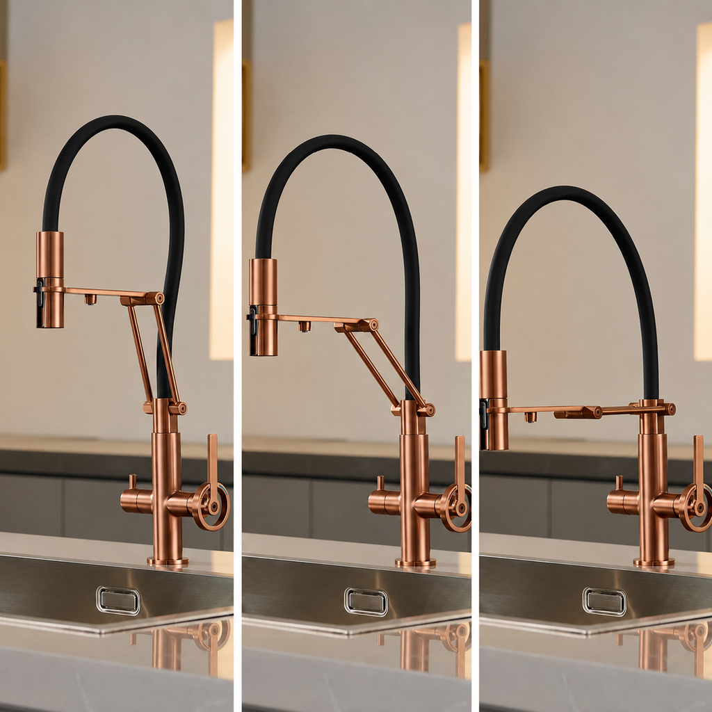 The Kensington Pull-Out Kitchen Mixer Tap Chrome