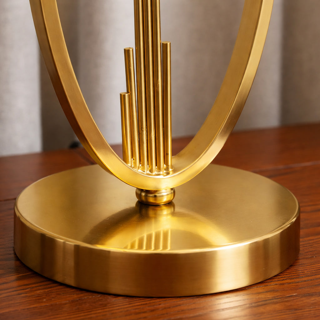 Luxe Gold Oval Table Lamp