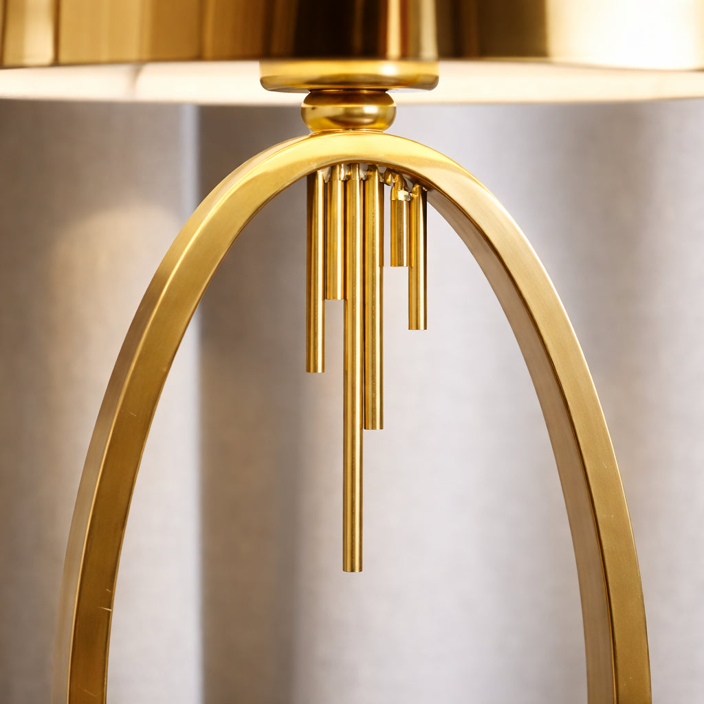 Luxe Gold Oval Table Lamp