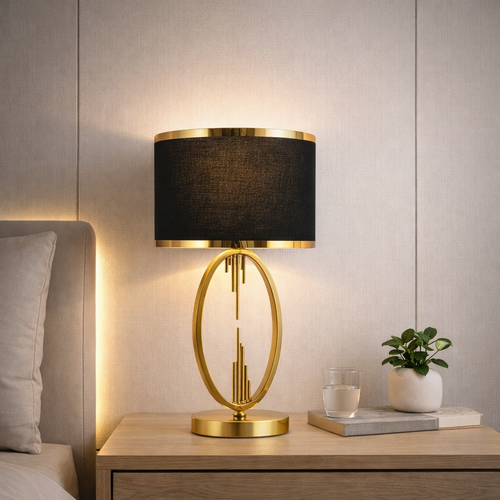 Luxe Gold Oval Table Lamp