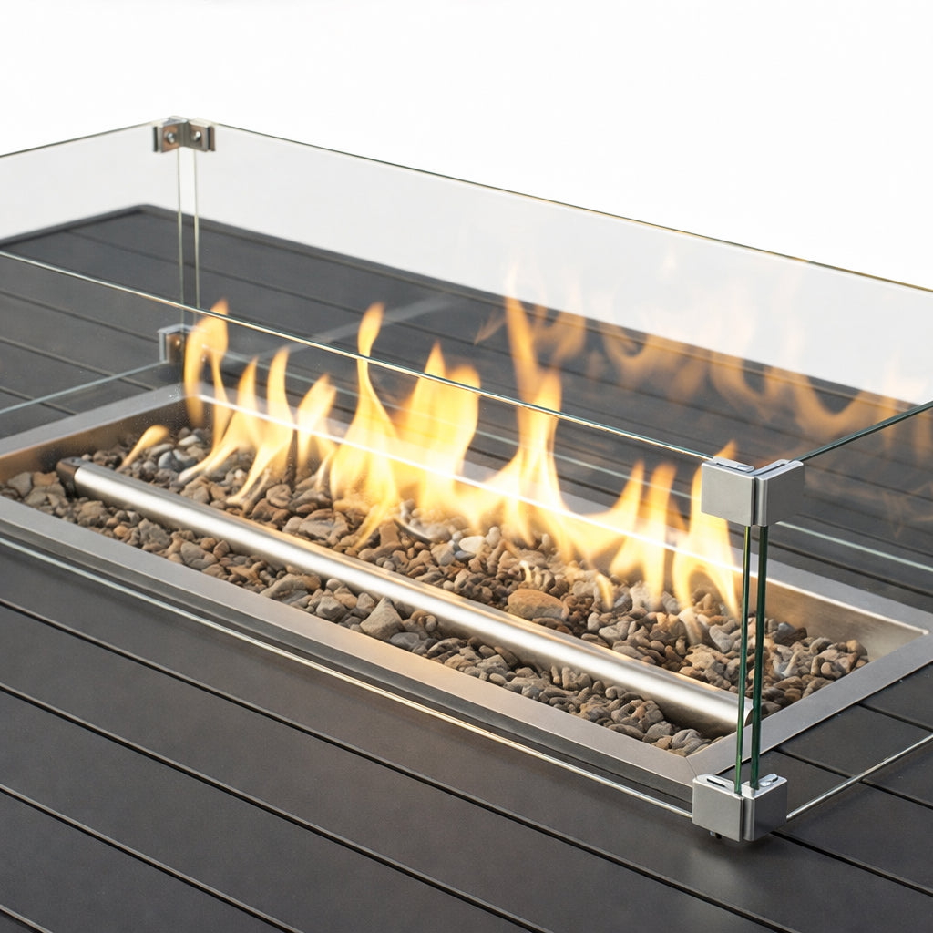 Aria Garden Sofa Fire Table Set
