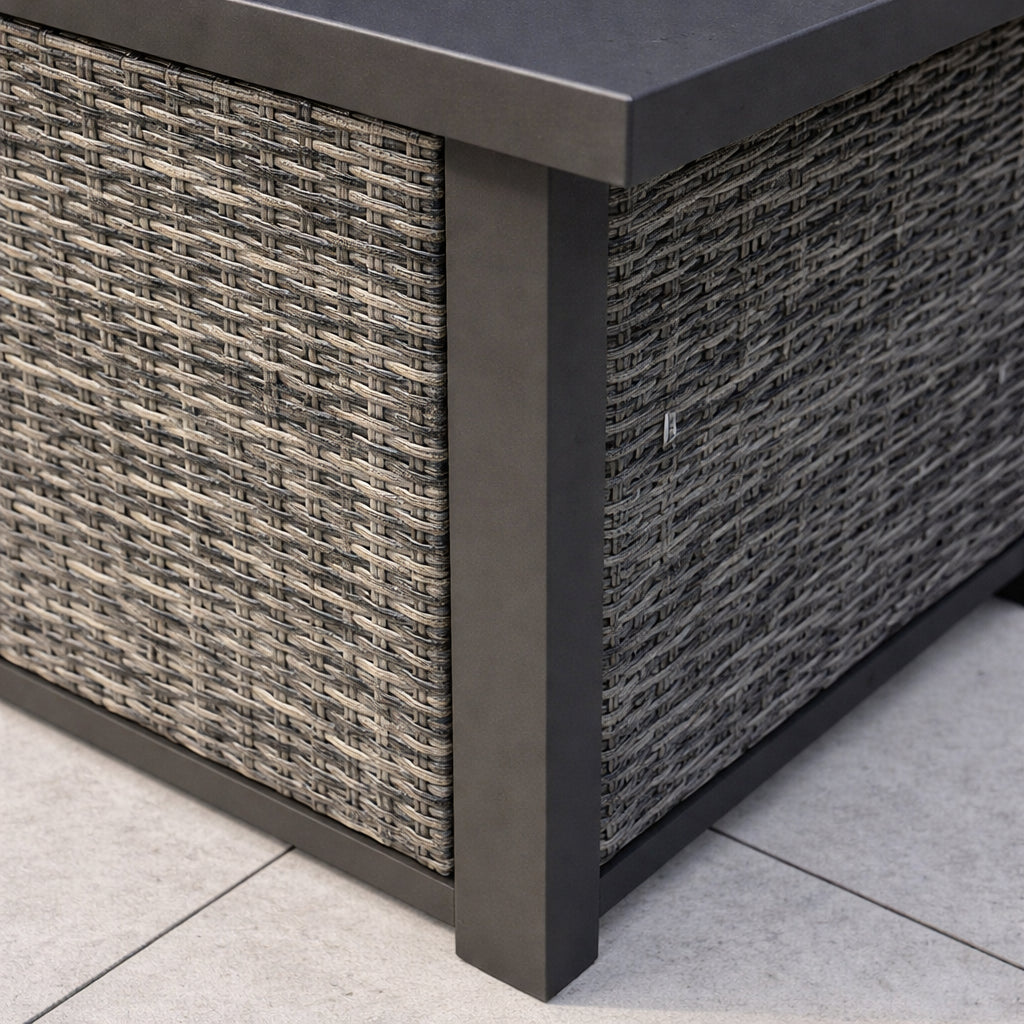 Aria Garden Sofa Fire Table Set