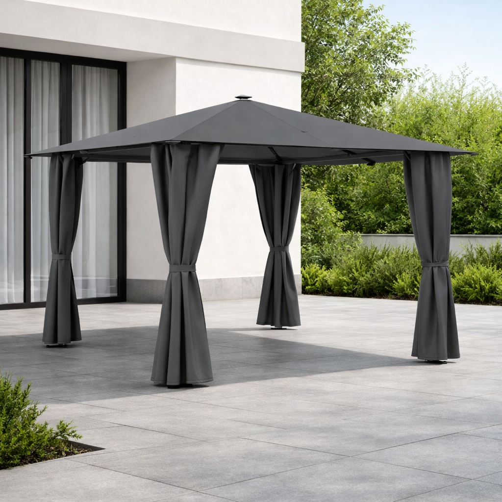 Luxe Haven Solar LED Gazebo