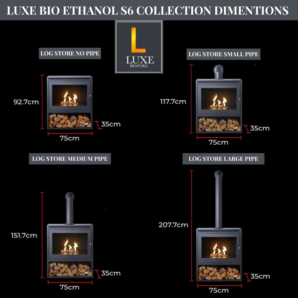 S6 Bio Ethanol Fireplace