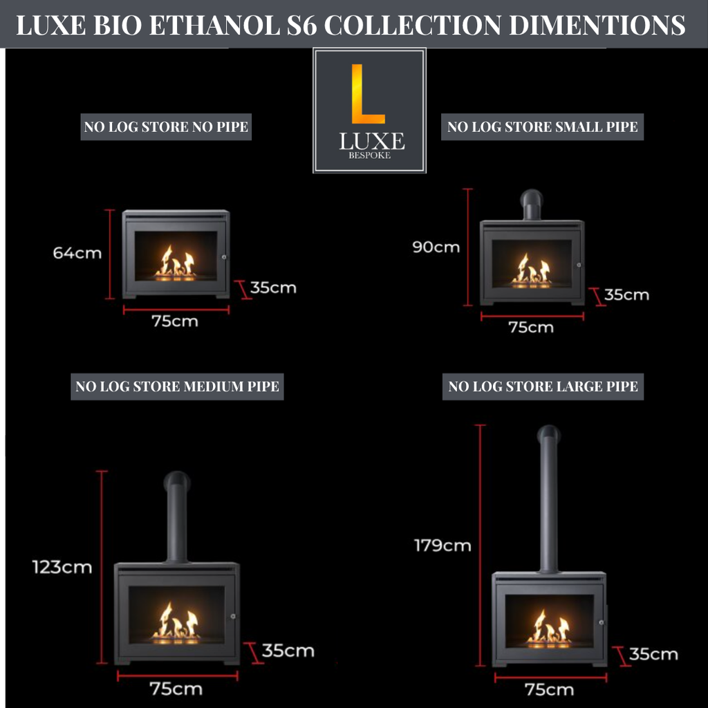 S6 Bio Ethanol Fireplace