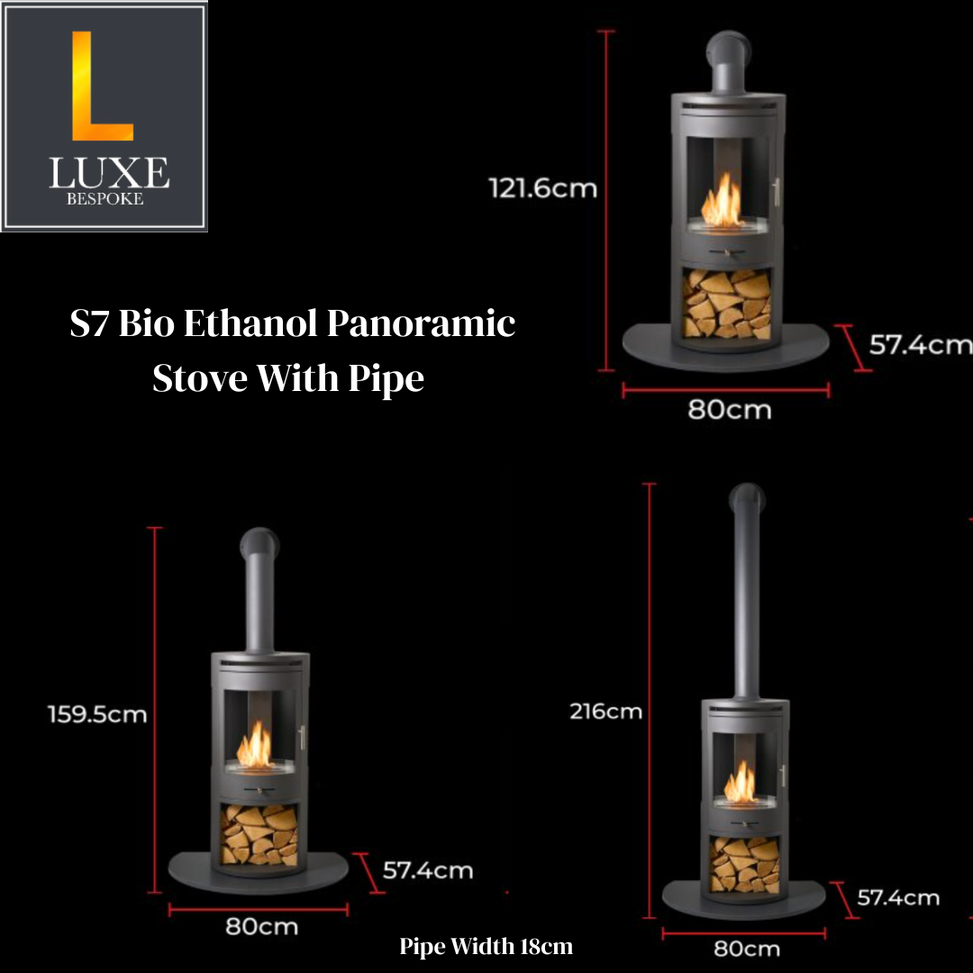 S7 Bio Ethanol Panoramic Stove