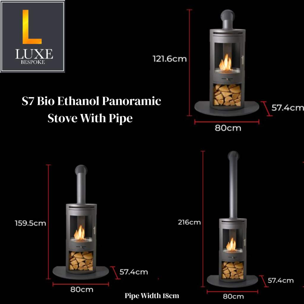 S7 Bio Ethanol Panoramic Stove