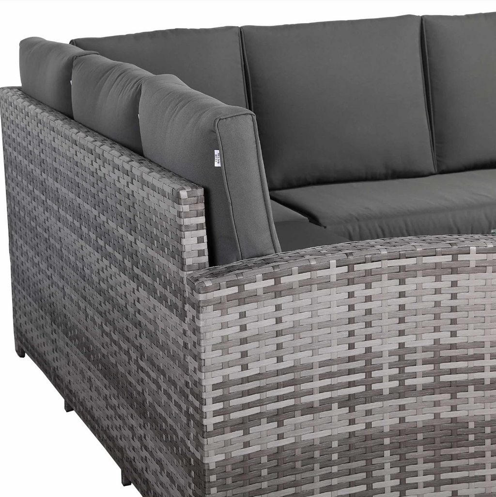 Elysian Corner Rising Dining Set | Rattan Garden Furniture UK
