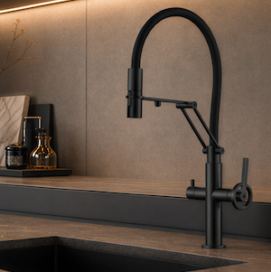 The Kensington Pull-Out Kitchen Mixer Tap Matte Black