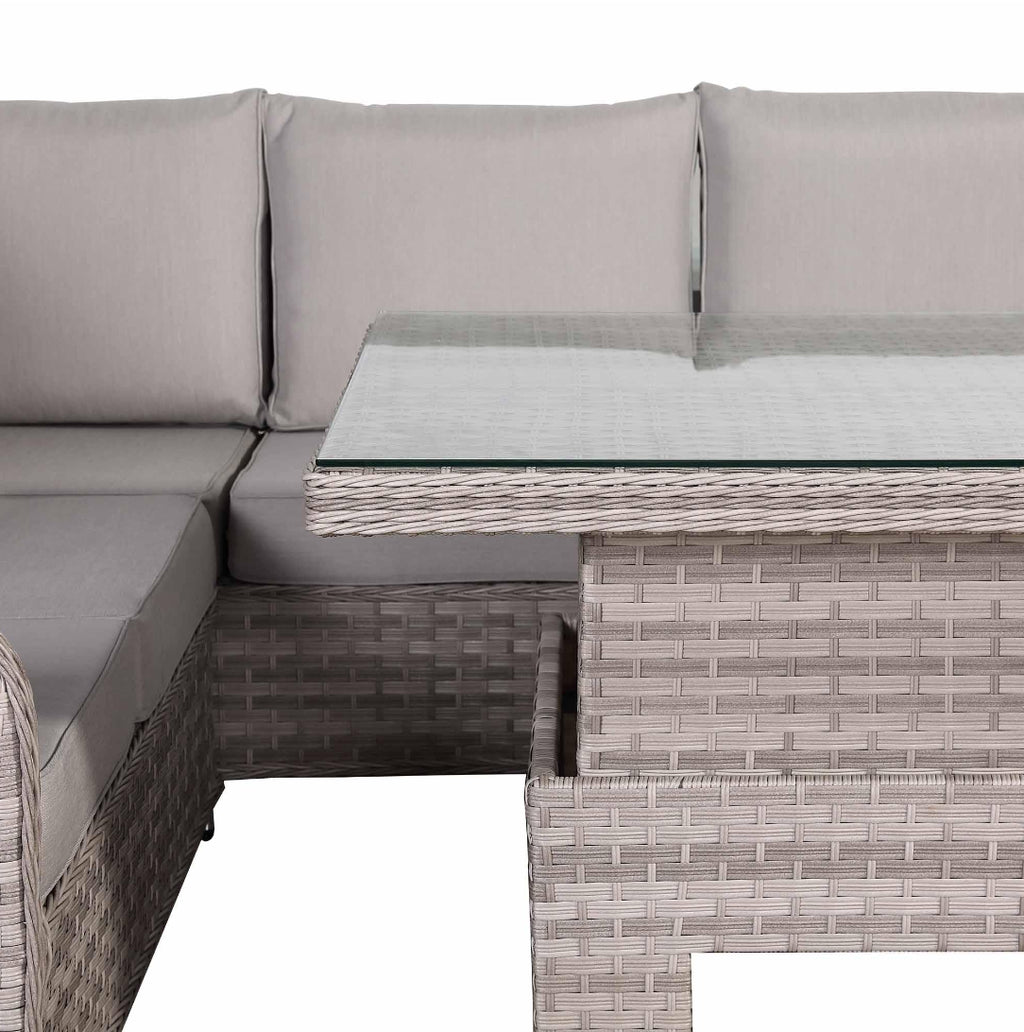 Portofino Large Corner Rising Table Sofa Set