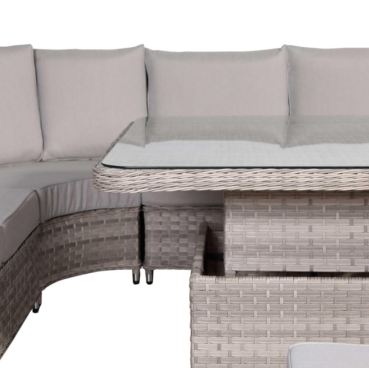 Sorrento Rattan Garden Sofa Set with Rising Table