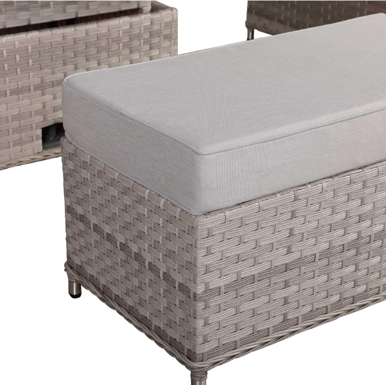 Sorrento Rattan Garden Sofa Set with Rising Table