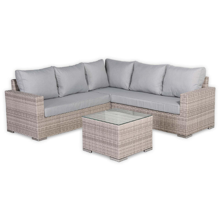 Valencia L-Shaped Rattan Garden Sofa Set | Luxury Outdoor UK