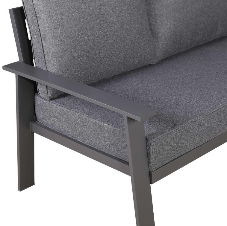 Aria Aluminium Garden Sofa Set with Rising Table