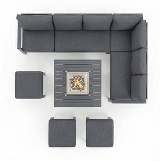 Aria Garden Sofa With Fire Table | Luxury Outdoor Furniture UK