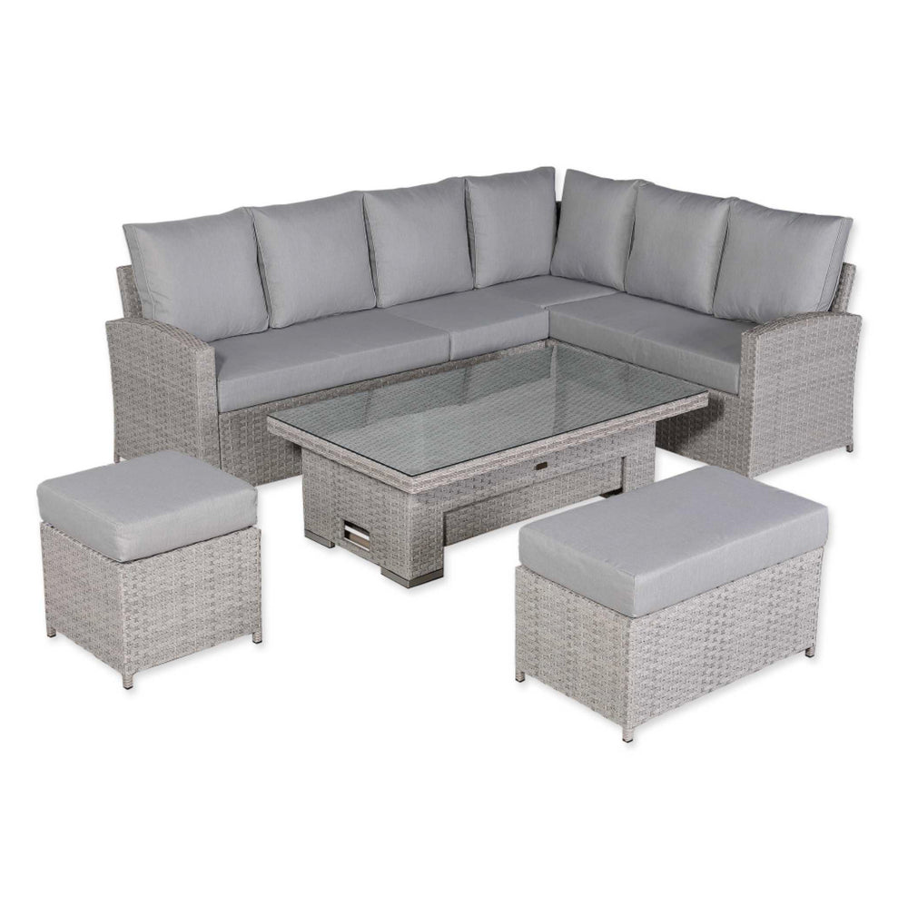 Portofino Small Corner Rising Table Sofa Set | Outdoor UK