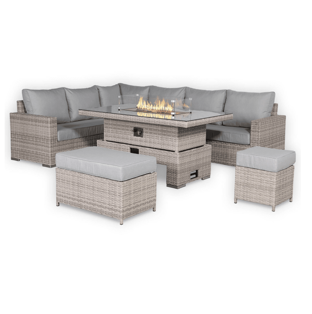 Lucendi Fire Corner Rising Dining Set