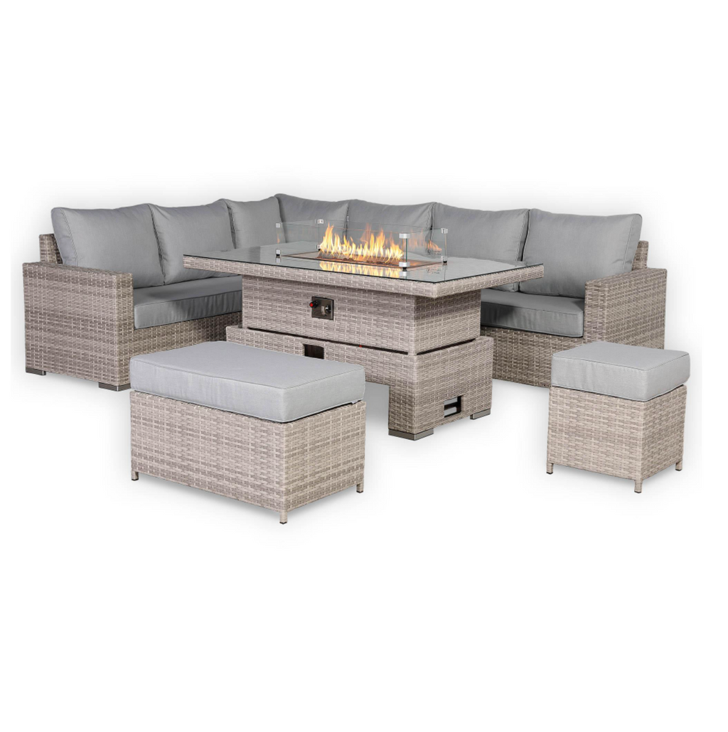 Lucendi Fire Corner Rising Dining Set