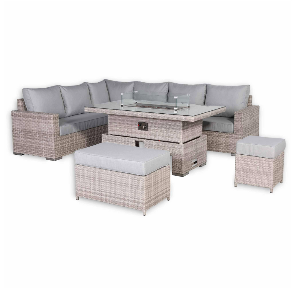 Lucendi Fire Corner Rising Dining Set