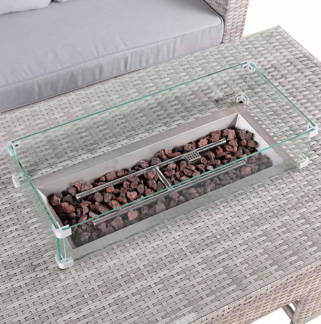 Lucendi Fire Corner Rising Dining Set