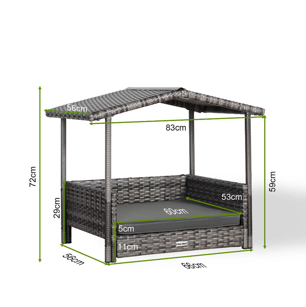 Rattan Outdoor Dog Daybed