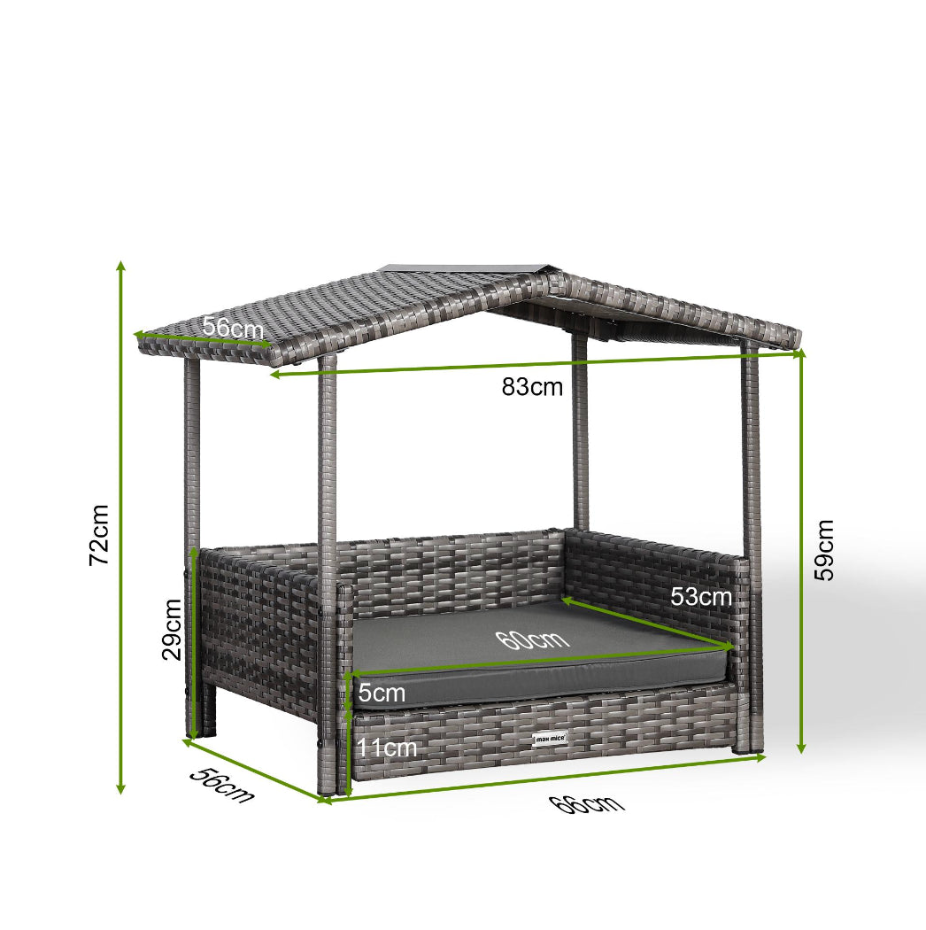 Rattan Outdoor Dog Daybed
