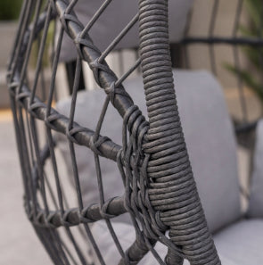 Luxe Hanging Egg Chair Grey