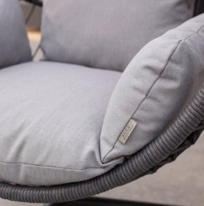 Luxe Hanging Egg Chair Grey