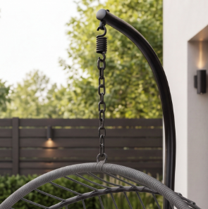 Luxe Hanging Egg Chair Grey
