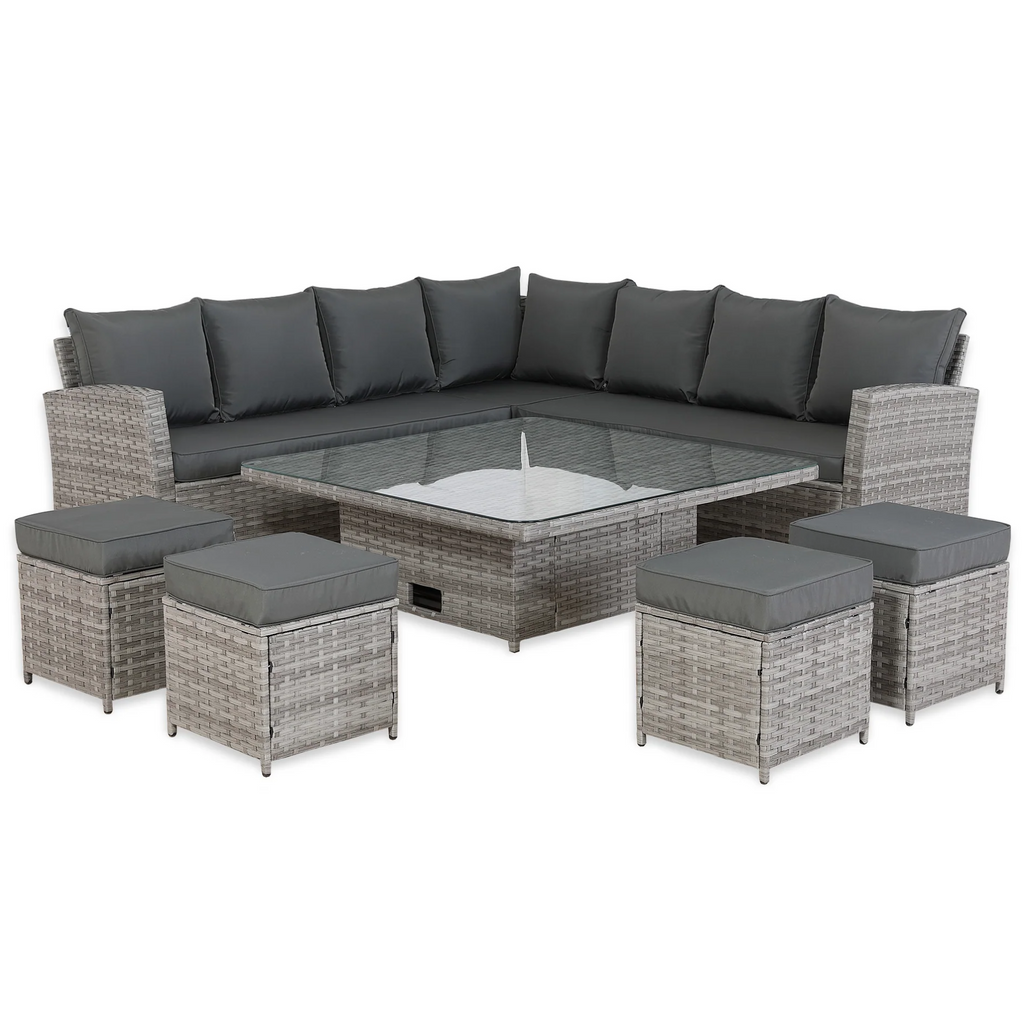 The Celestial 11 Seater Corner Dining Set with Rising Table