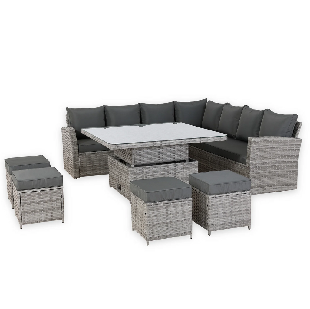 The Celestial 11 Seater Corner Dining Set with Rising Table