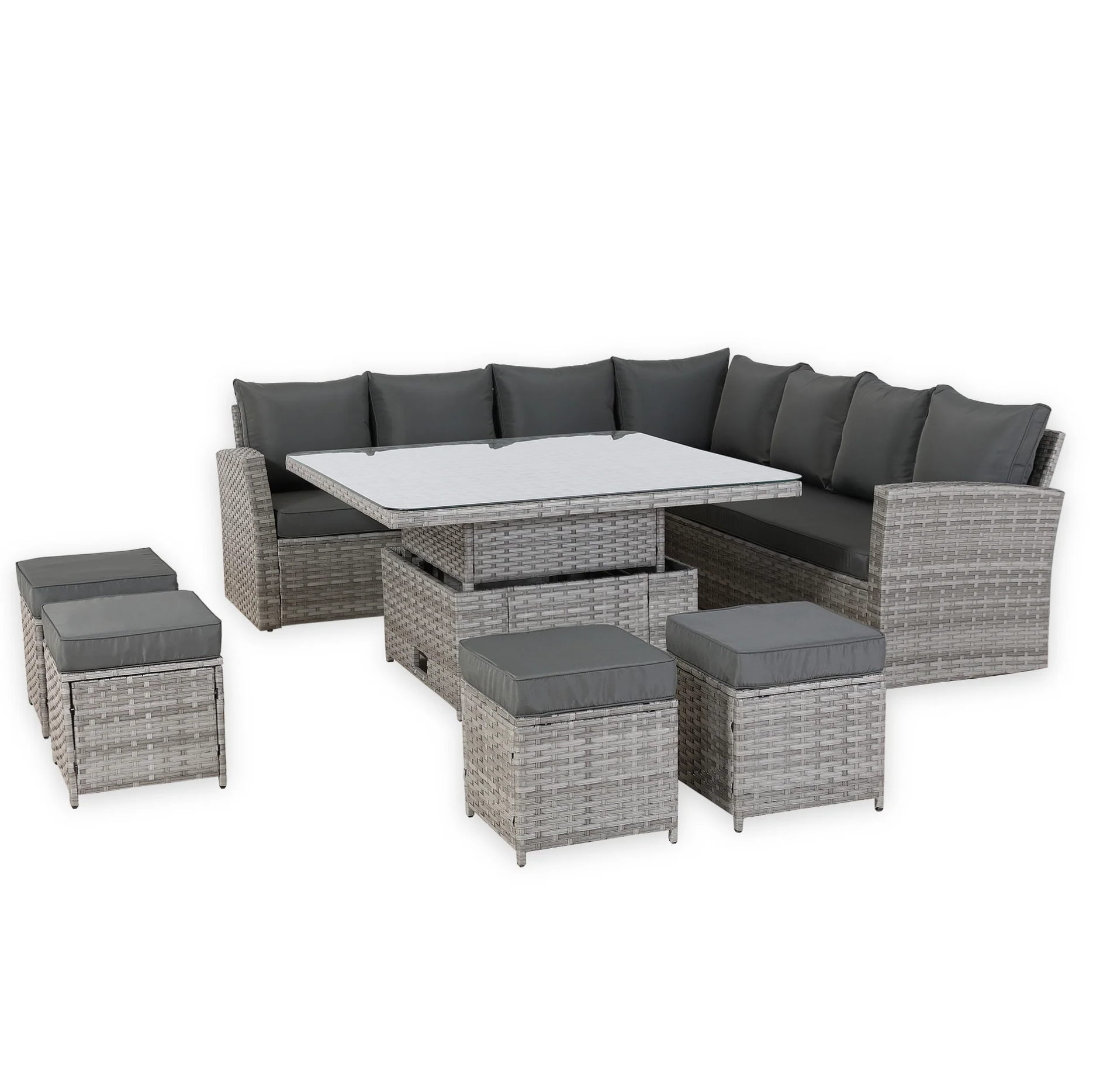 The Celestial 11 Seater Corner Dining Set with Rising Table